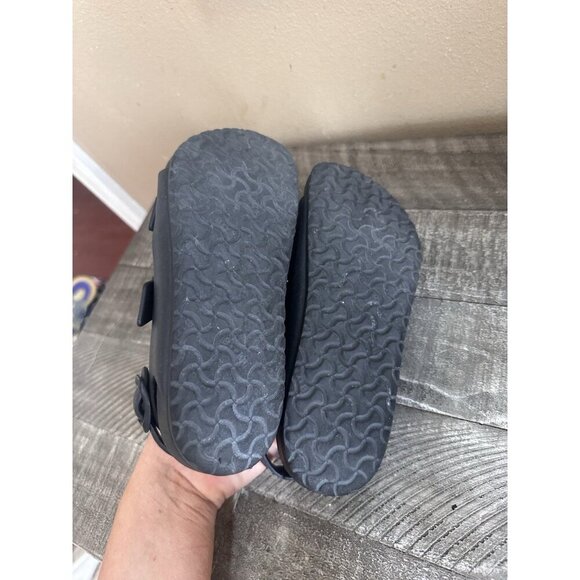 Birkenstock Milano EVA Sandals Kids Size 34 Or US Size 3 Black Slingback - Picture 4 of 4